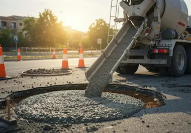 UHMW Nexus em silos e tremonhas da indústria cimenteira, reduzindo incrustações e melhorando o fluxo de cimento.