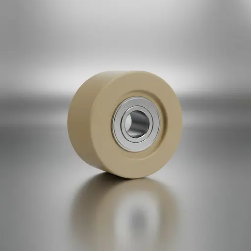 Roldanas UHMW para máquinas de papel - peças técnicas de alta resistência com baixo atrito para transporte de bobinas em indústria de papel e celulose